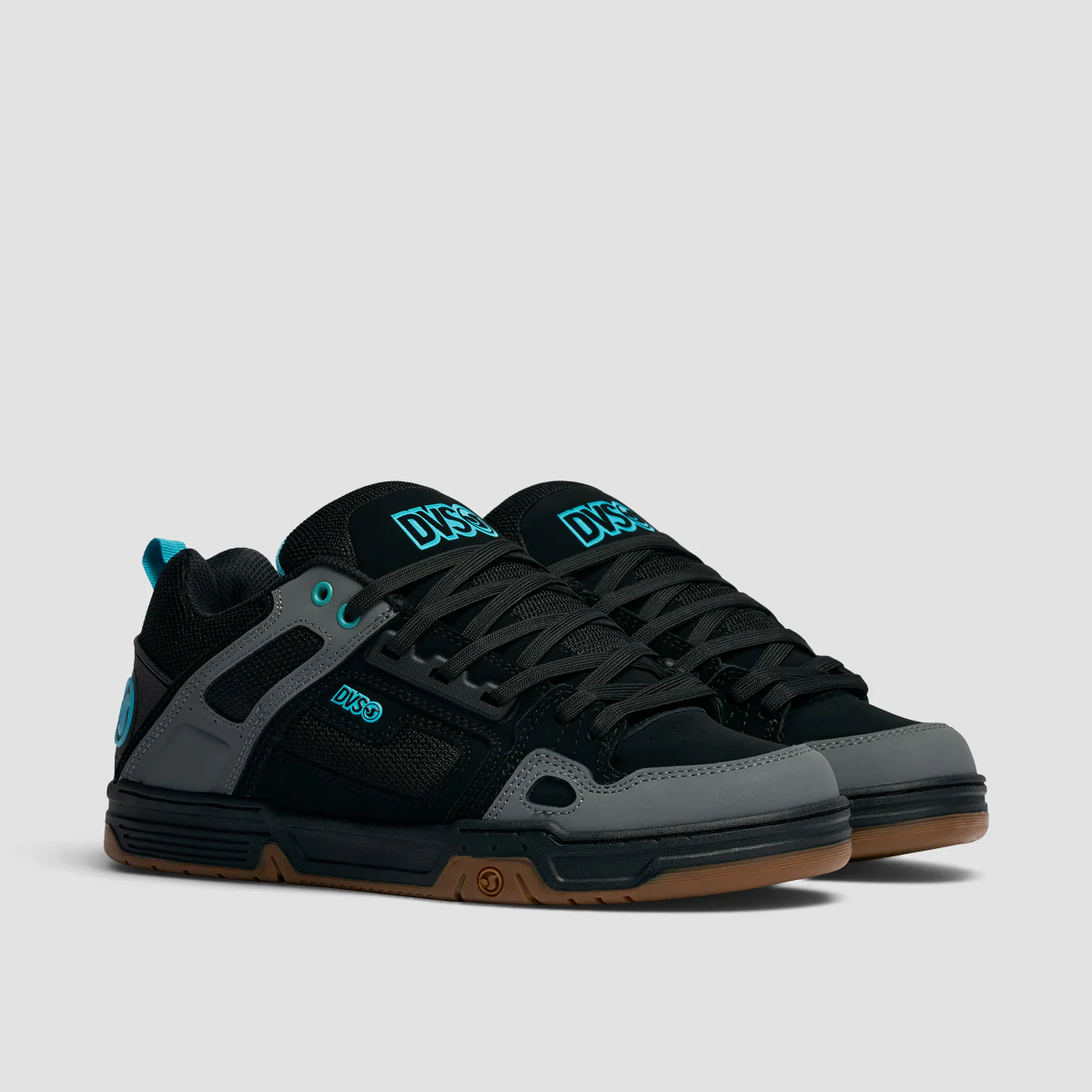 DVS Comanche Shoes - Black/Turquoise/Gum Nubuck - Image 2