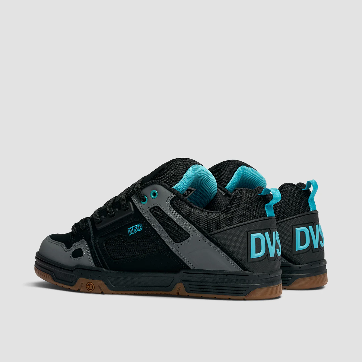 DVS Comanche Shoes - Black/Turquoise/Gum Nubuck - Image 3