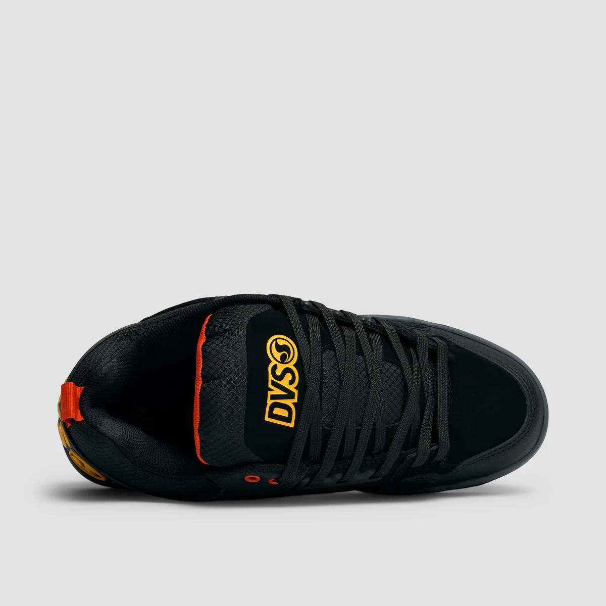 DVS Comanche Shoes - Black/Yellow/Fiery Red Nubuck - Image 4