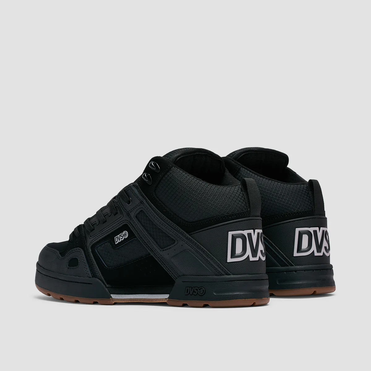 DVS Comanche Boots Black/Reflective/Charcoal Nubuck - Image 3