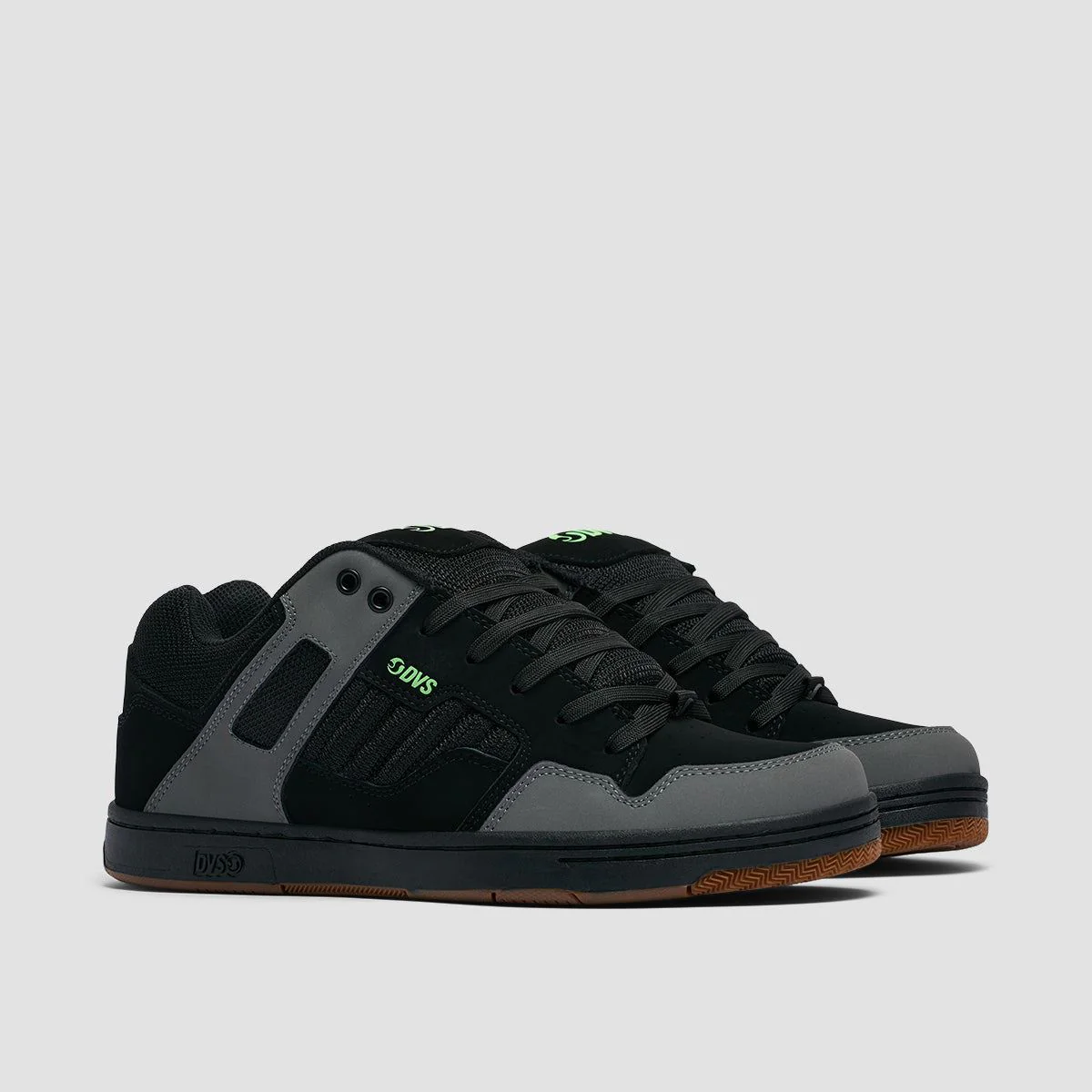 DVS Enduro 125 Shoes - Charcoal/Black/Lime Nubuck - Image 2