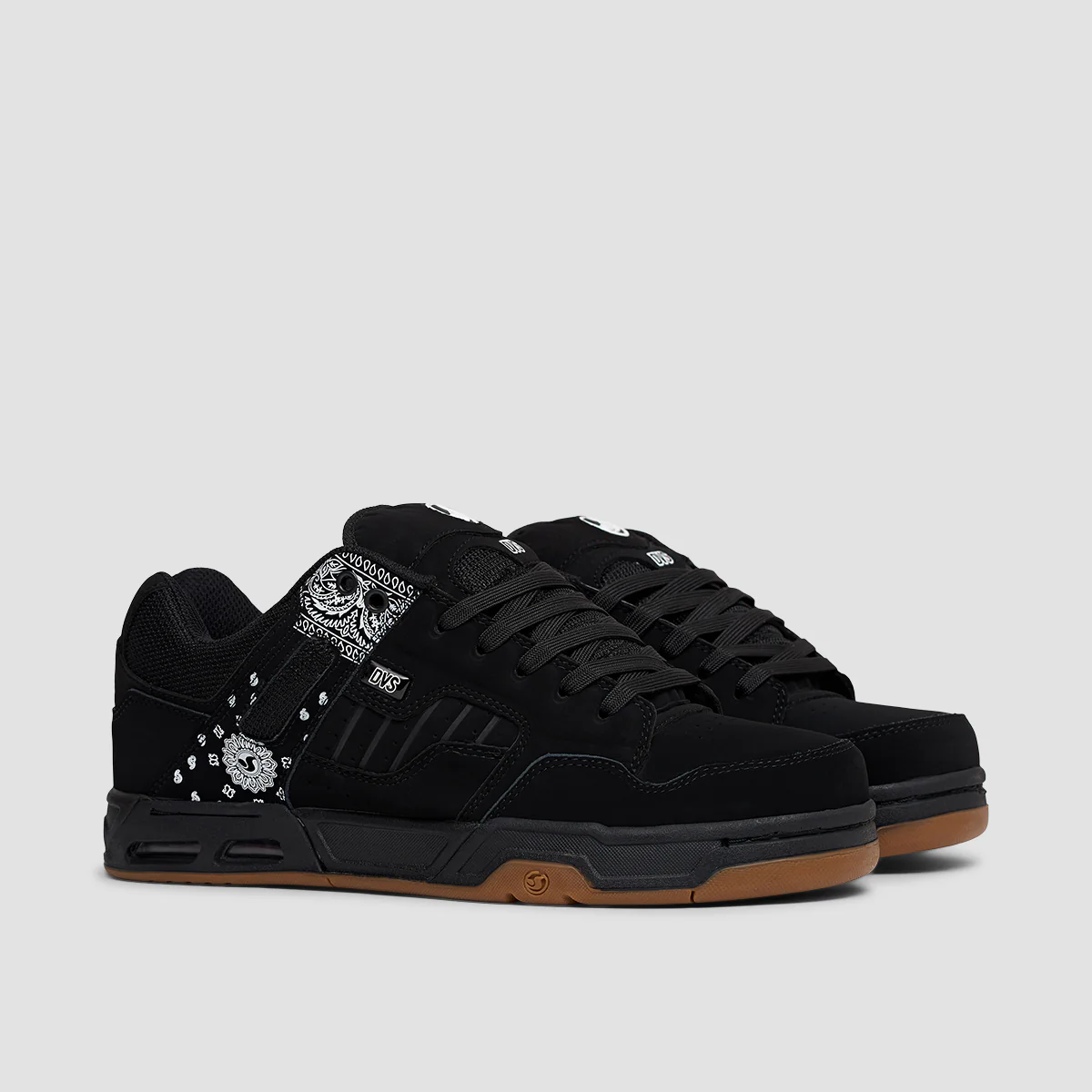 DVS Enduro Heir Shoes - Black/Gum/Print Nubuck - Image 2
