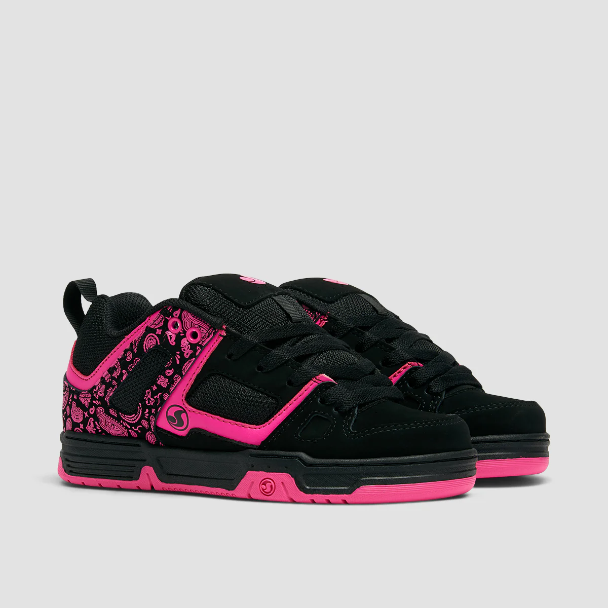 DVS Gambol Shoes - Black/Pink/Black Nubuck - Womens - Image 2