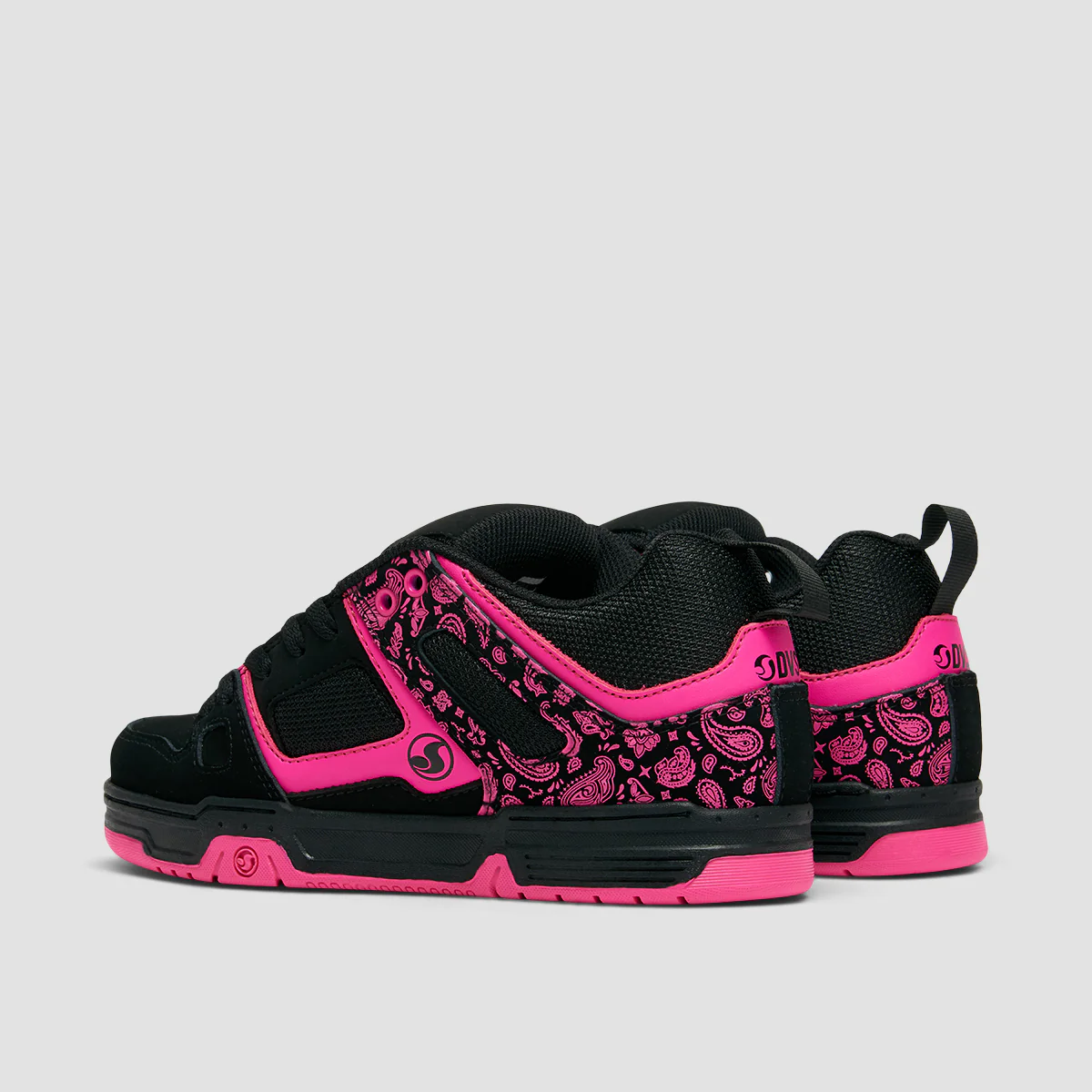 DVS Gambol Shoes - Black/Pink/Black Nubuck - Womens - Image 3