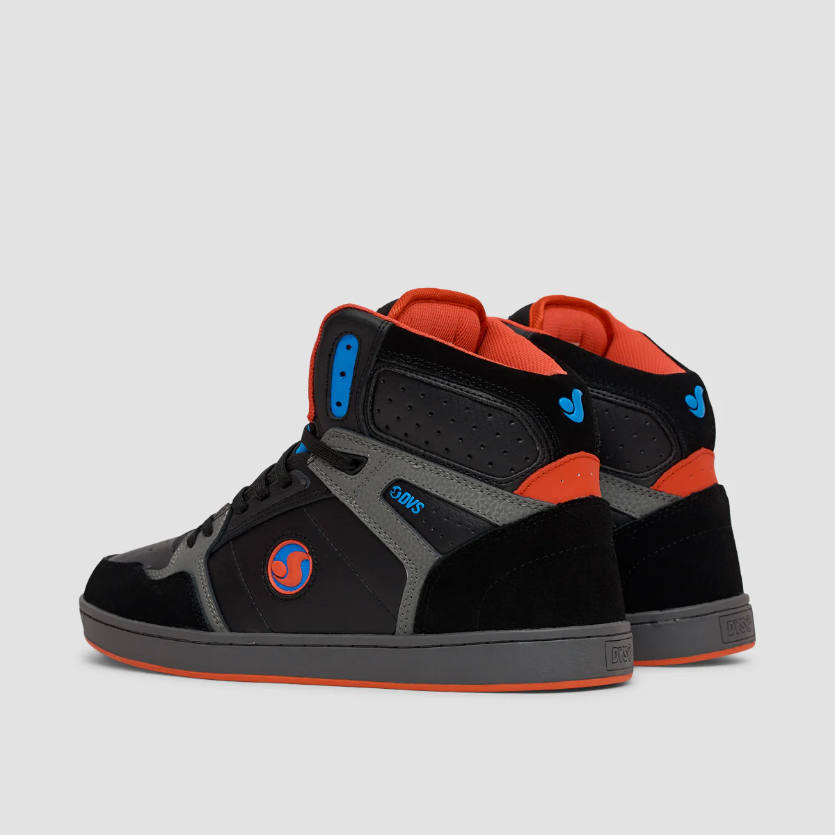 DVS Honcho Shoes - Black/Charcoal/Firey/Red Suede - Image 3