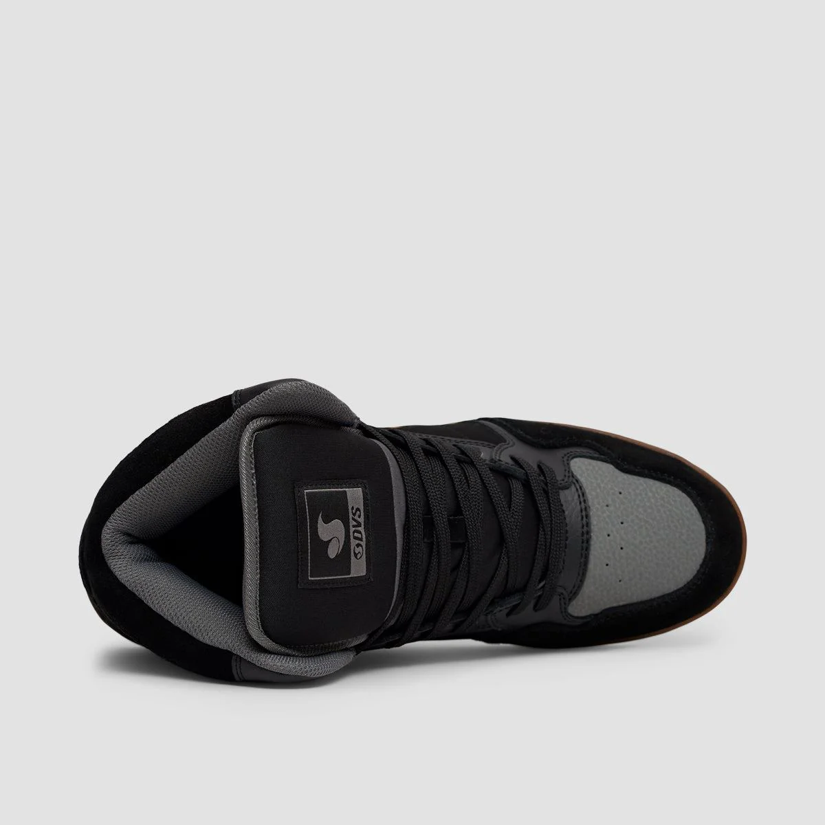 DVS Honcho High Top Shoes - Black/Charcoal/Gold Suede - Image 4