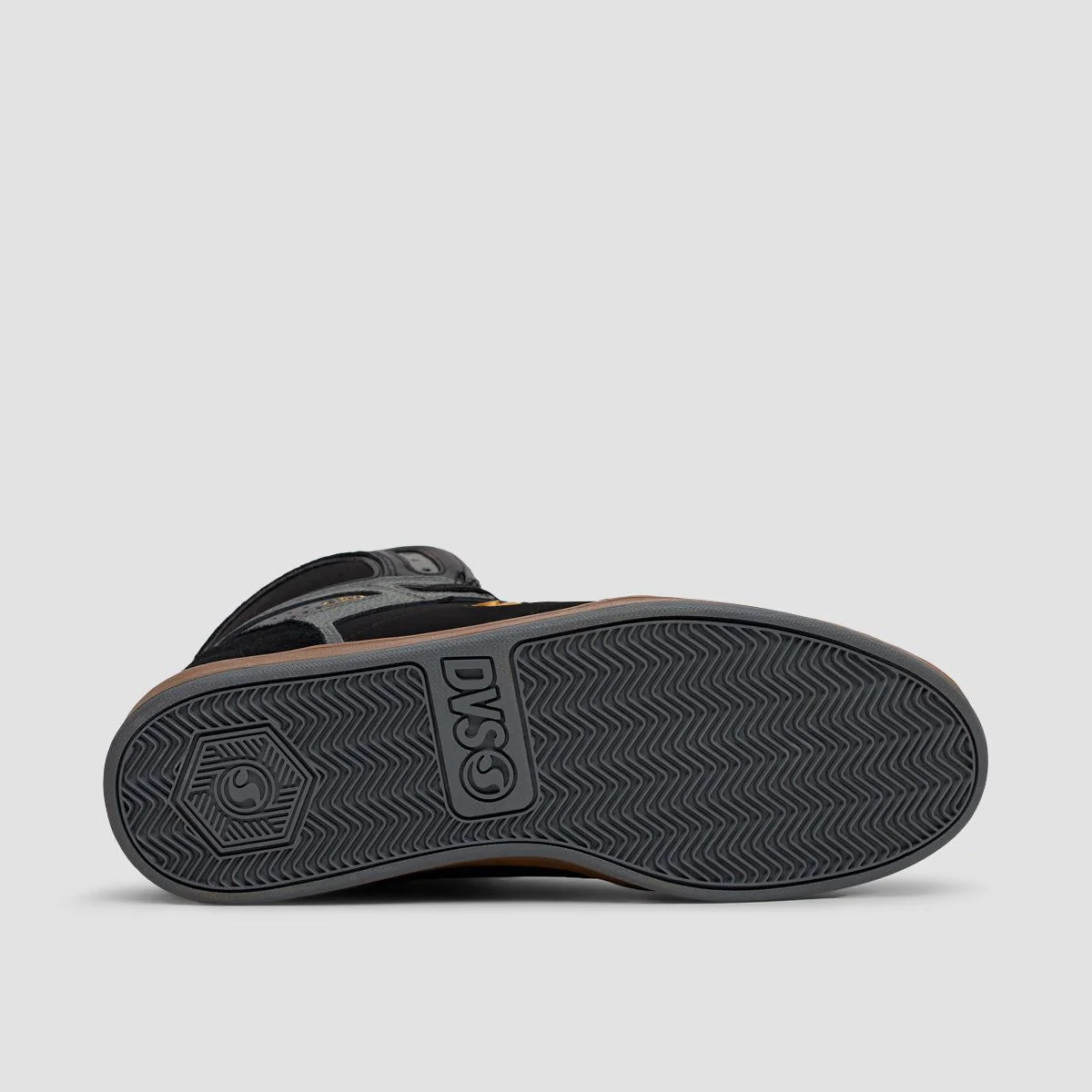 DVS Honcho High Top Shoes - Black/Charcoal/Gold Suede - Image 5