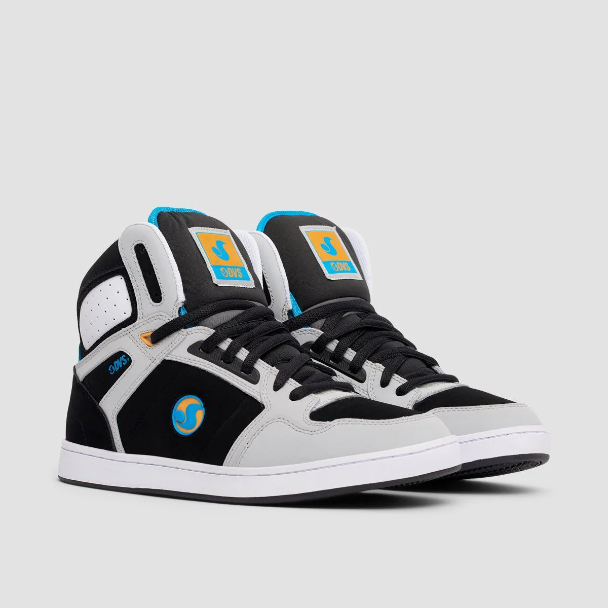 DVS Honcho High Top Shoes - Grey/Black/Blue Nubuck - Image 2