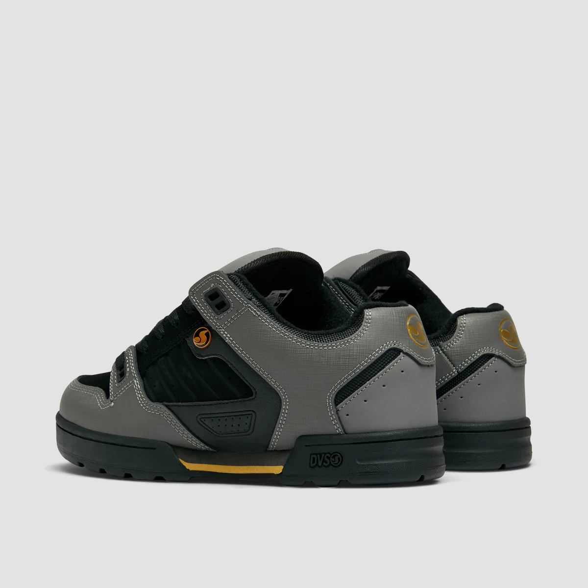 DVS Militia Shoes - Charcoal/Black/Gold Nubuck - Image 3