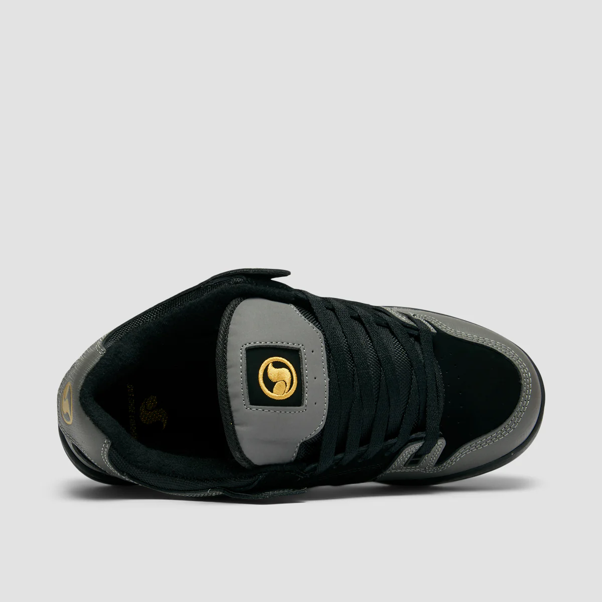 DVS Militia Shoes - Charcoal/Black/Gold Nubuck - Image 4