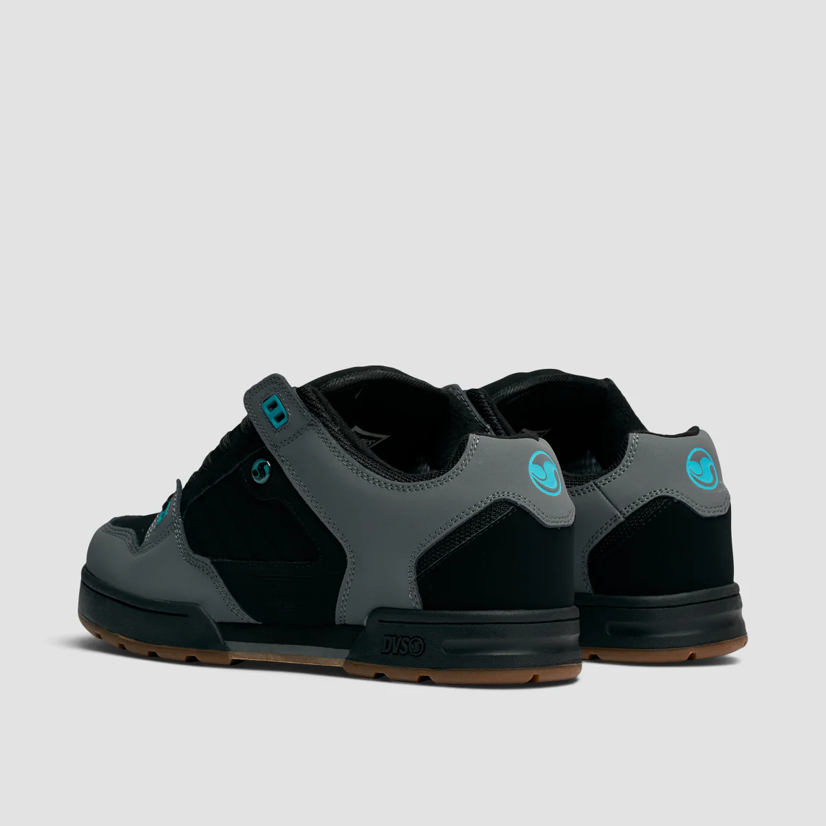 DVS Militia Snow Shoes - Black/Turquoise/Gum Nubuck - Image 3