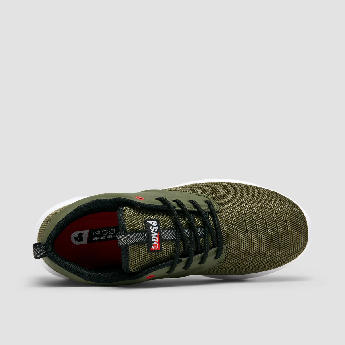 DVS Premier 2.0+ Shoes - Olive Mesh/Fiery Red - Image 4