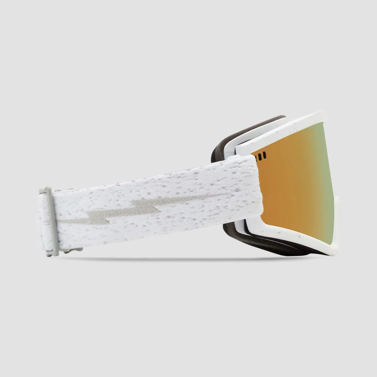 Electric Hex Snow Goggles Matte Speckled White/Gold Chrome With Bonus Lense - Image 4