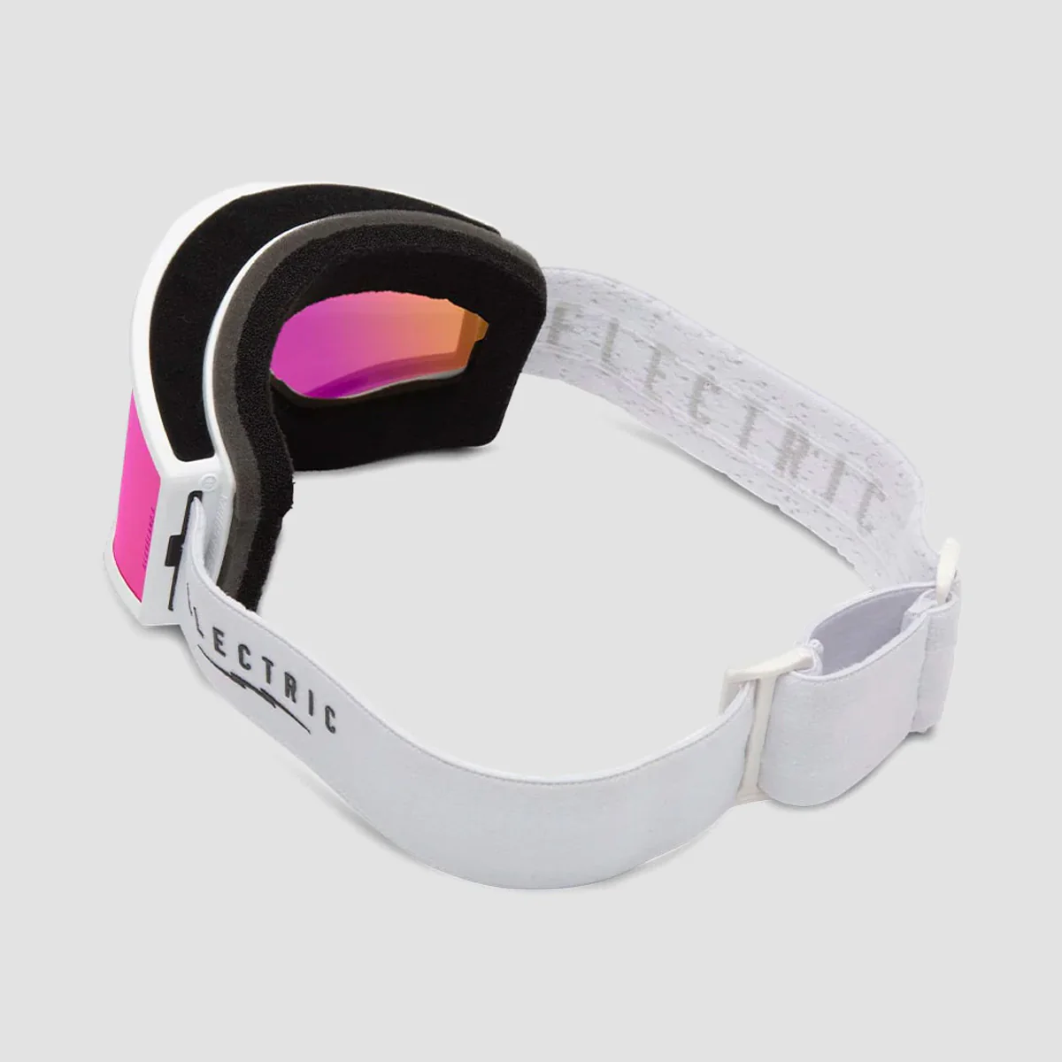 Electric Kleveland Snow Goggles Matte White/Pink Chrome With Bonus Lense - Image 2