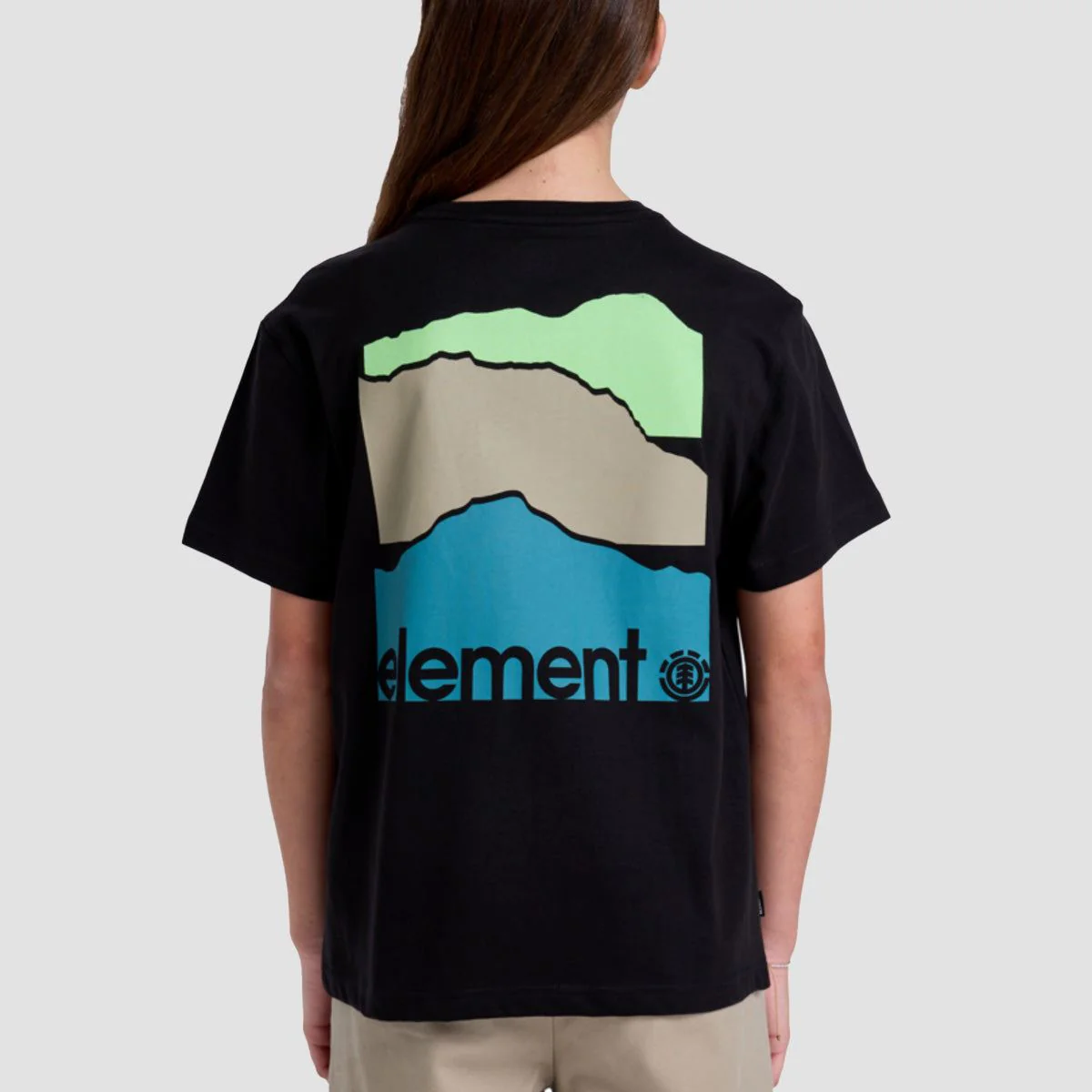 Element 3 Horizons T-Shirt Flint Black - Kids - Image 2