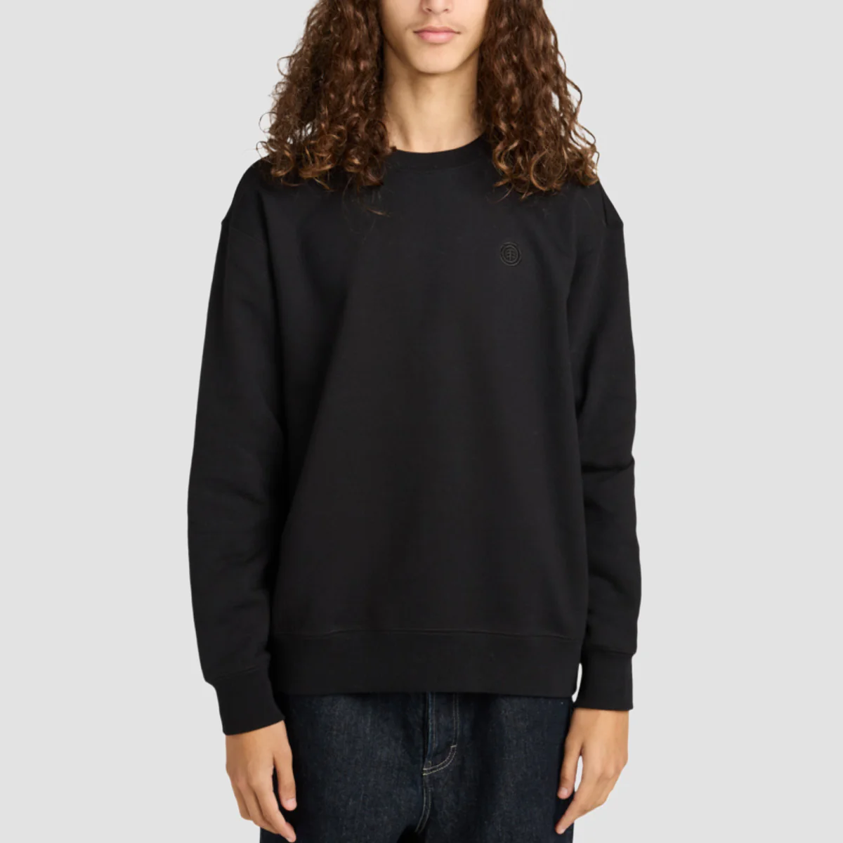 Element Aligator Crew Sweatshirt Flint Black - Image 2