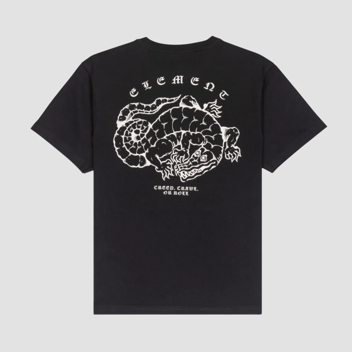 Element Aligator T-Shirt Flint Black - Kids