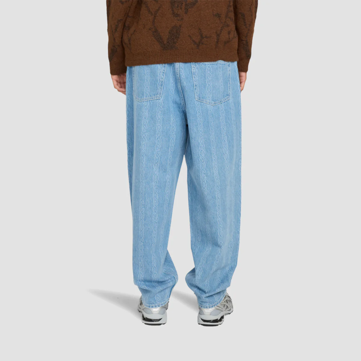 Element Big 5 Baggy Fit Jeans Chainlink Bleach - Image 2