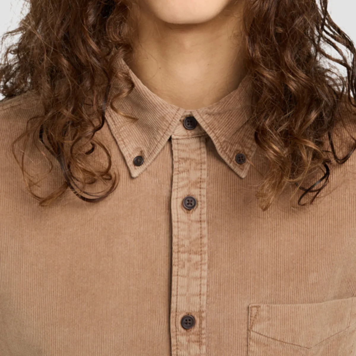 Element Button Down Corduroy Longsleeve Shirt Caribou - Image 4
