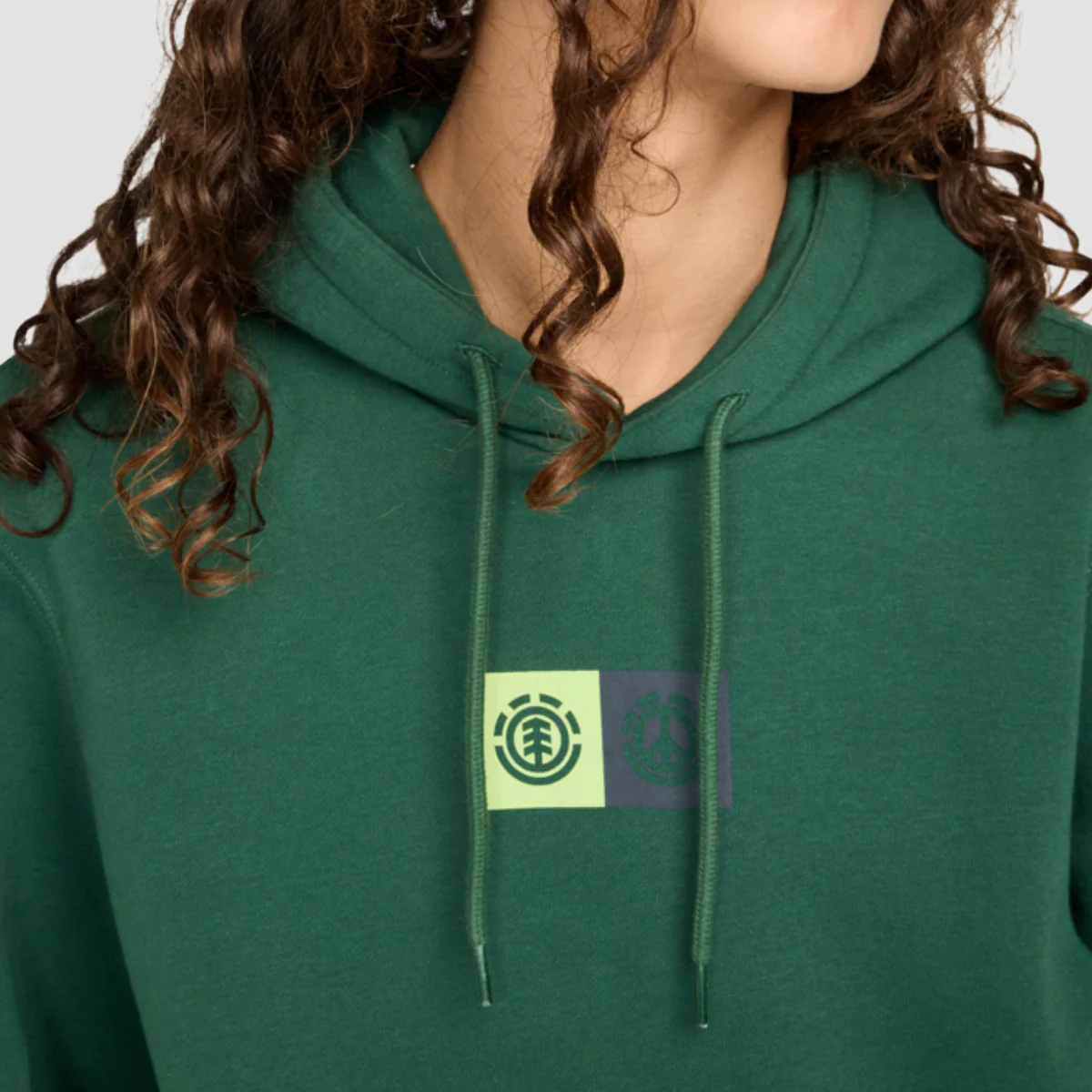 Element Dual Pullover Hoodie Dark Green - Image 2