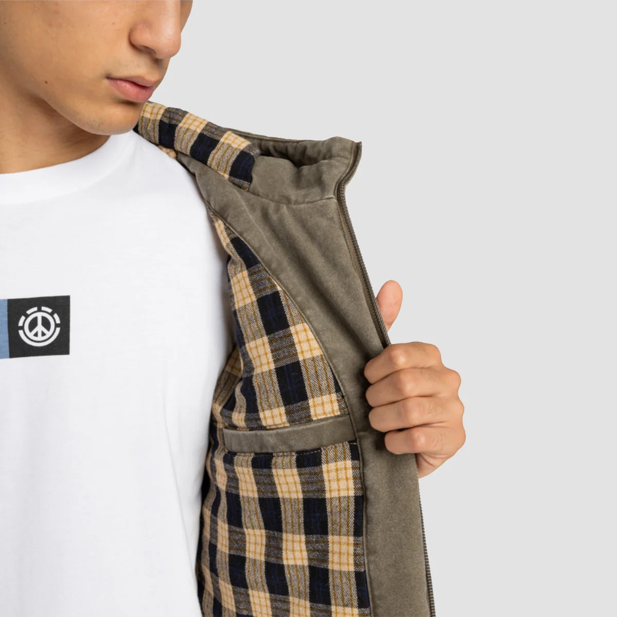 Element Dulcey Canvas Jacket Stone Grey - Image 3