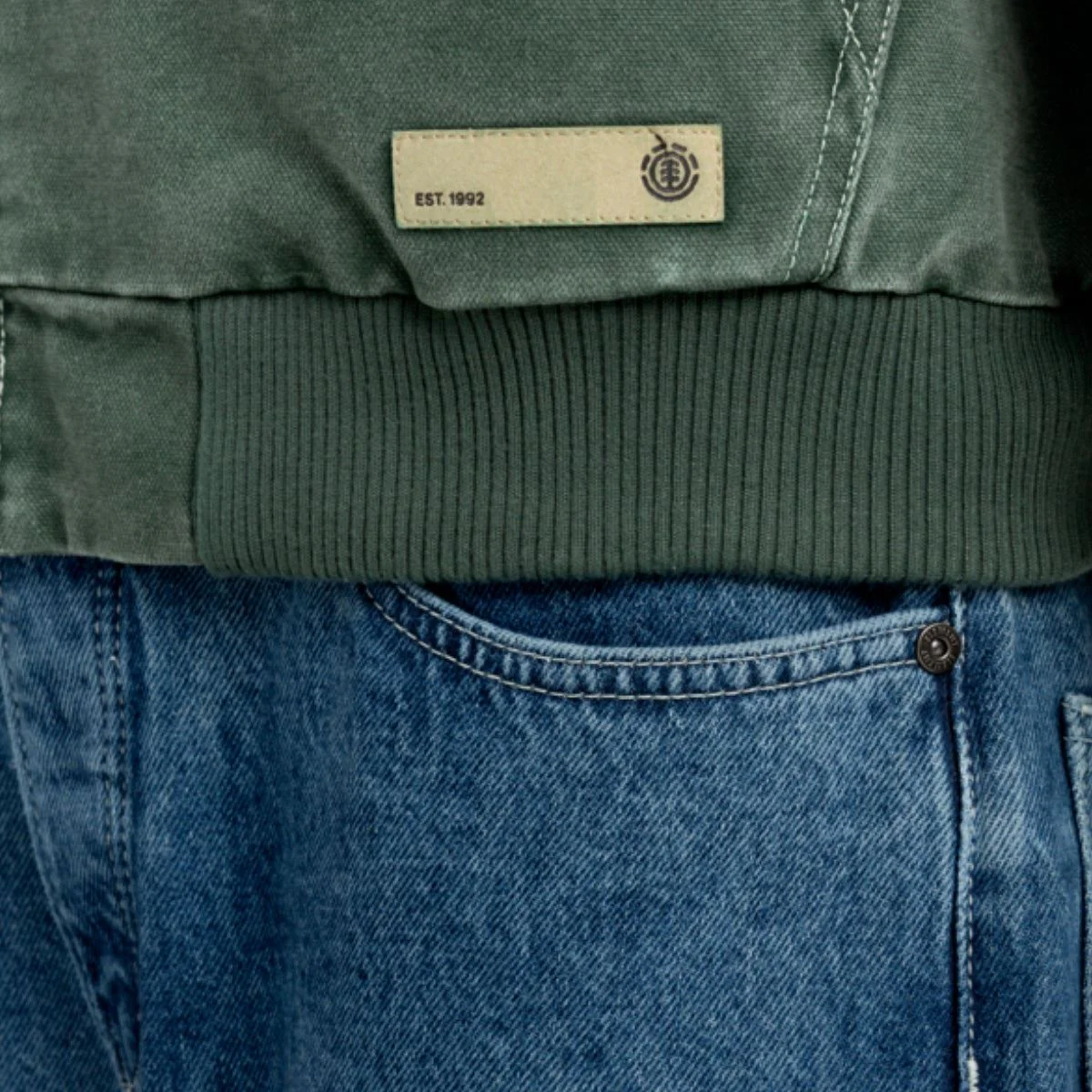 Element Dulcey Canvas LT Jacket Jungle Green - Image 4