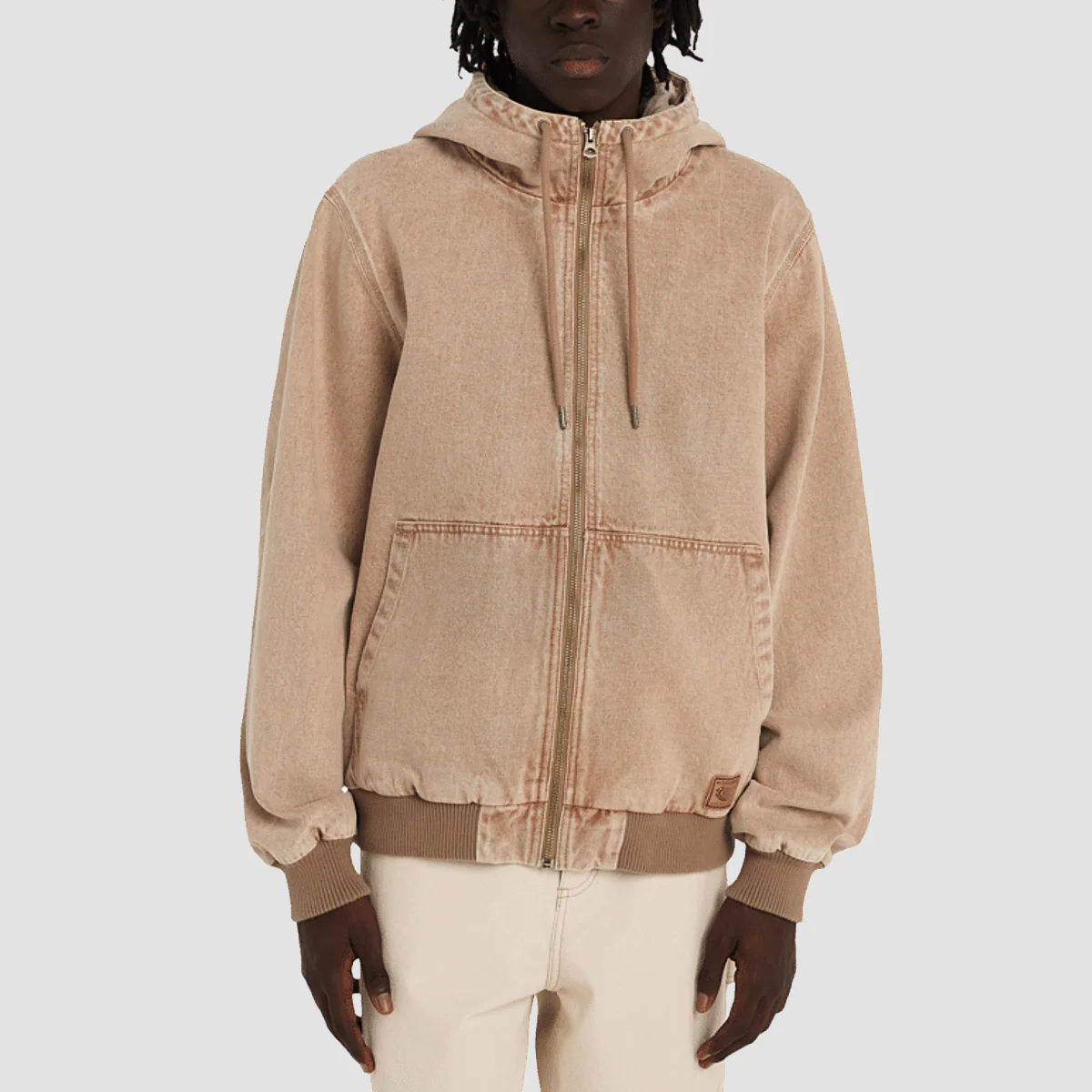 Element Dulcey Low Tide Denim Jacket Beige Tint Wash
