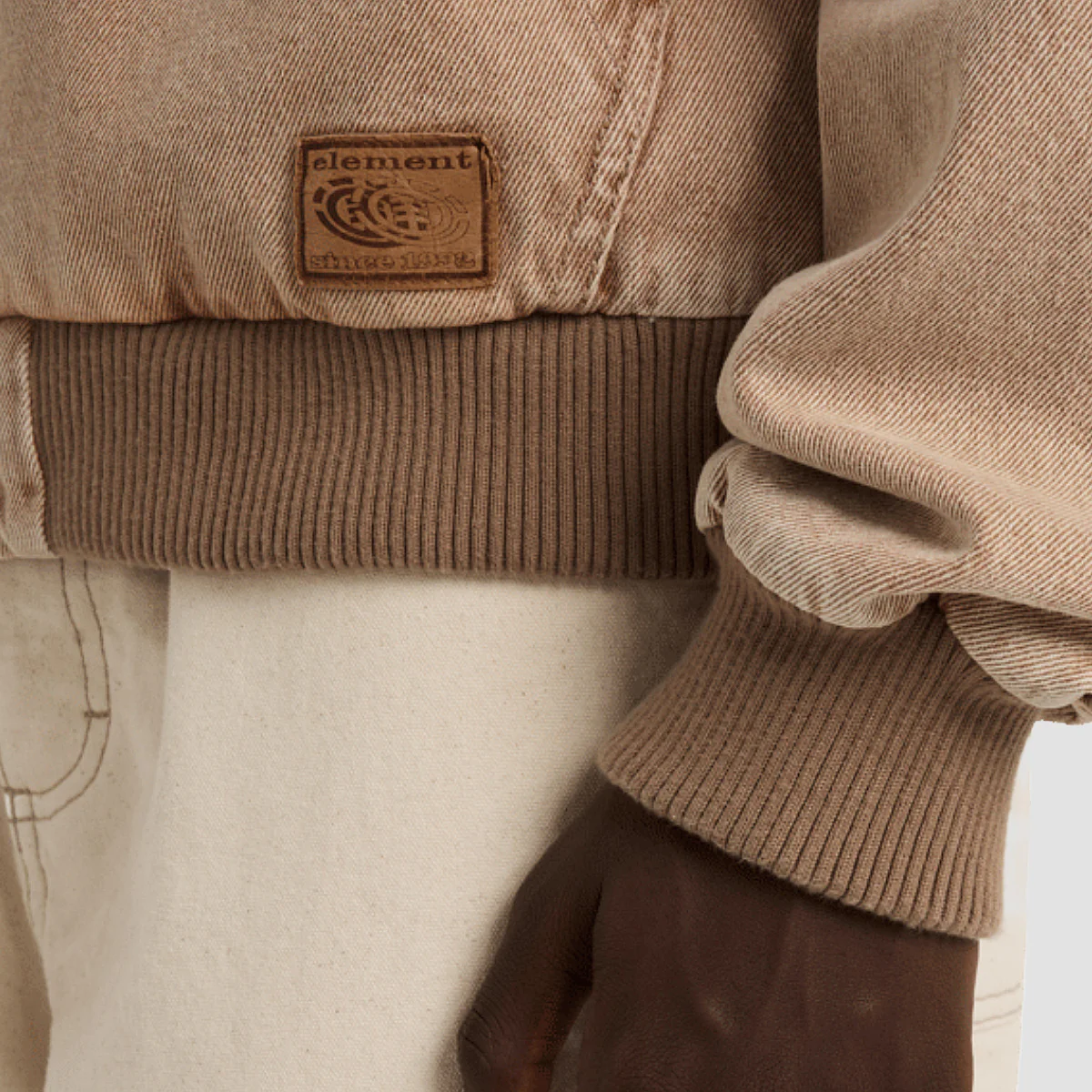 Element Dulcey Low Tide Denim Jacket Beige Tint Wash - Image 3