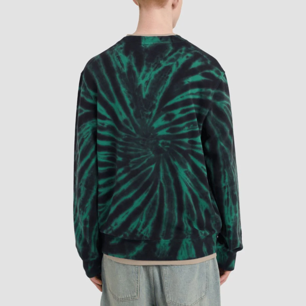Element Home Team Tie Dye Crew Sweatshirt Fir - Image 2