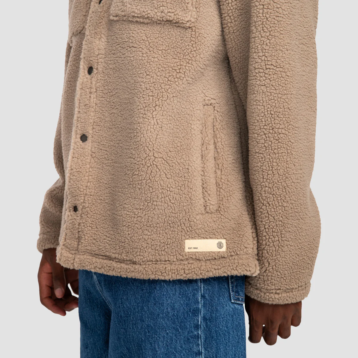 Element Hueco Sherpa Fleece Jacket Walnut - Image 4