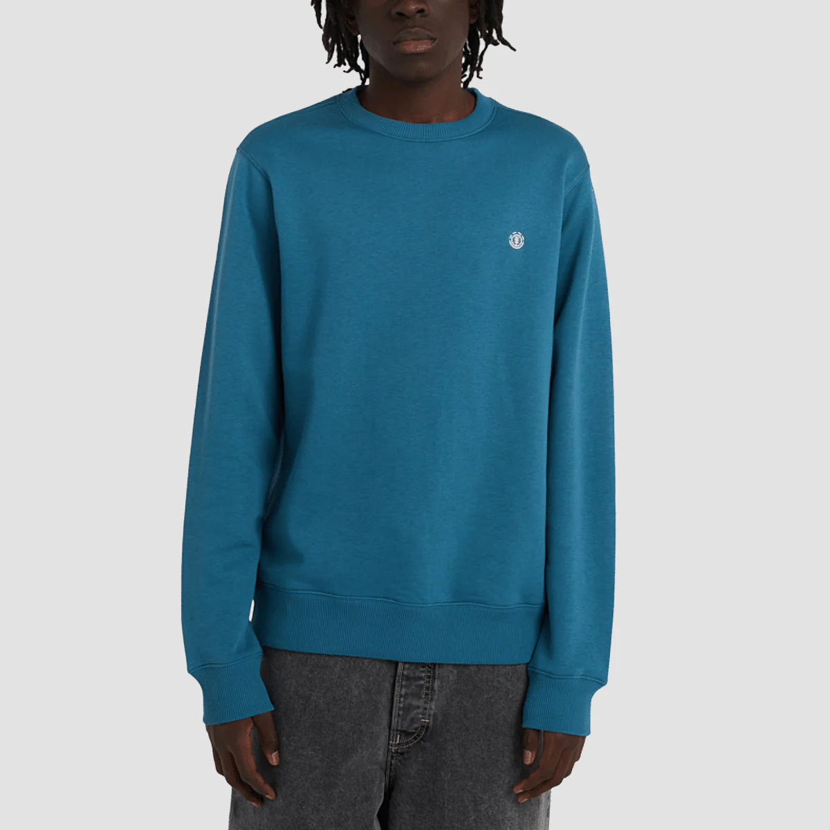 Element Icon Embroidery Crew Sweatshirt Mallard Blue