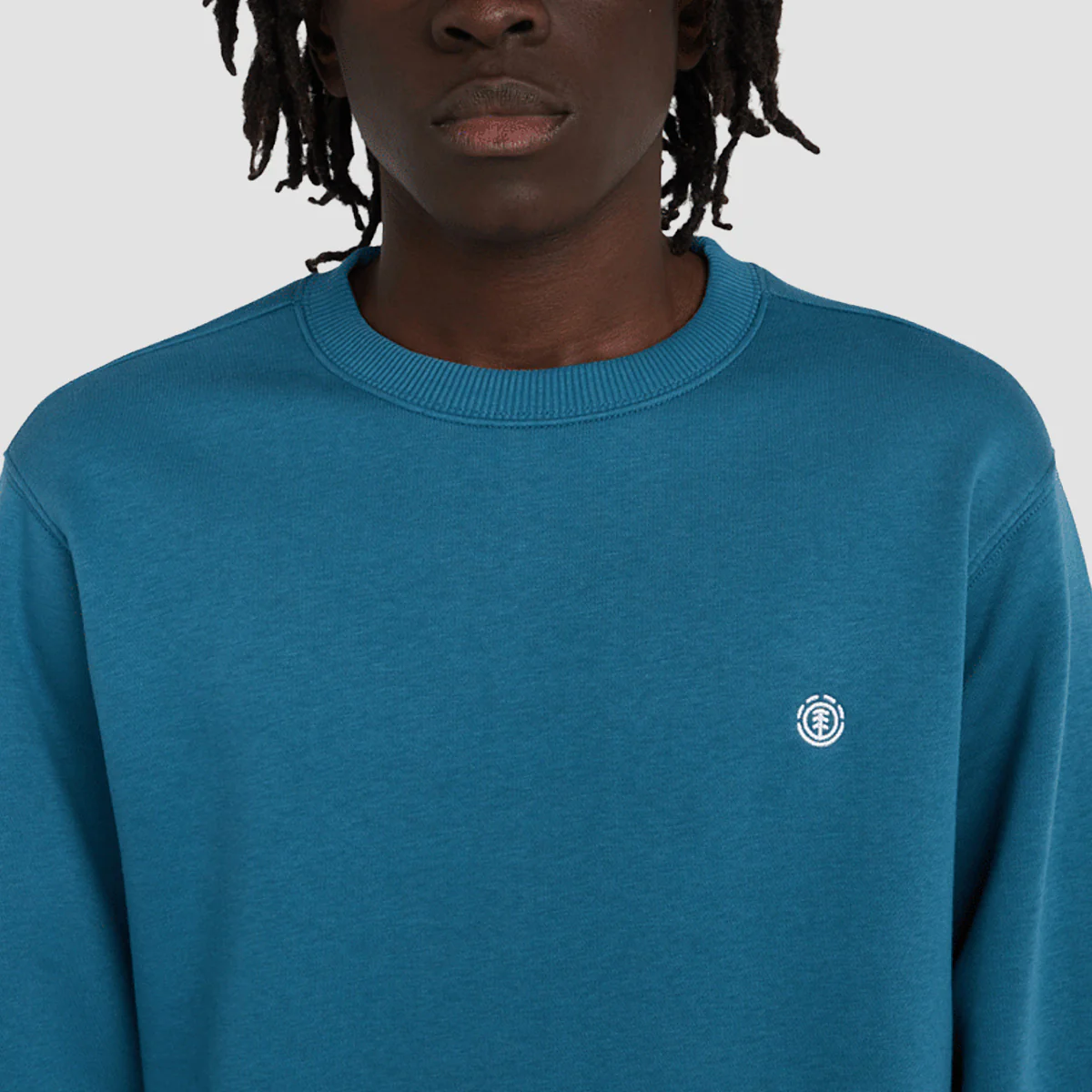 Element Icon Embroidery Crew Sweatshirt Mallard Blue - Image 2