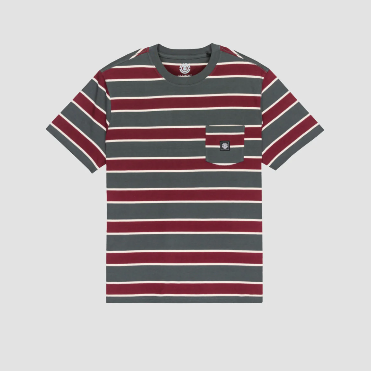 Element Icon Label Pocket T-Shirt Ardoise/Zinfandel/Oatmilk