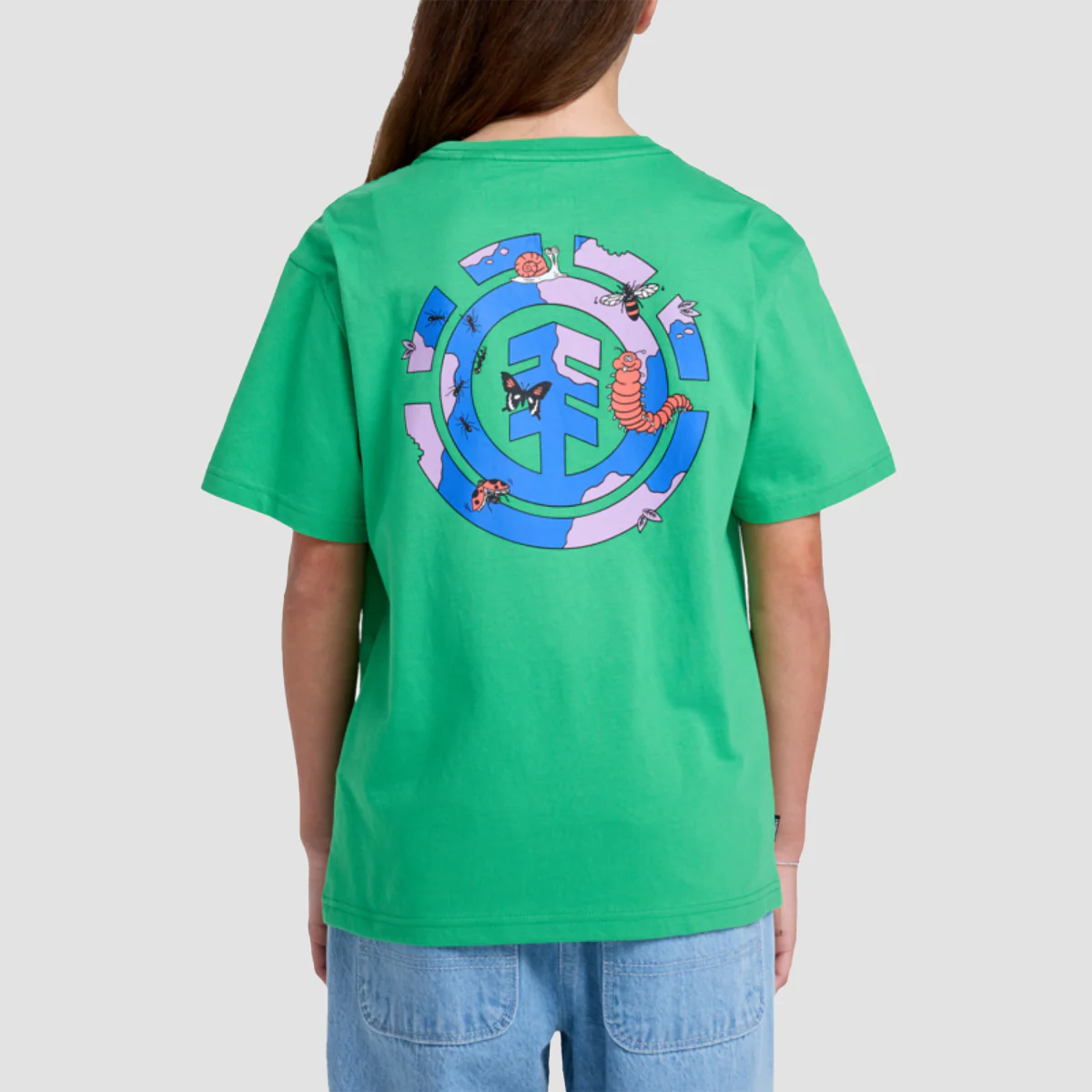 Element New World T-Shirt Kelly Green - Kids - Image 2