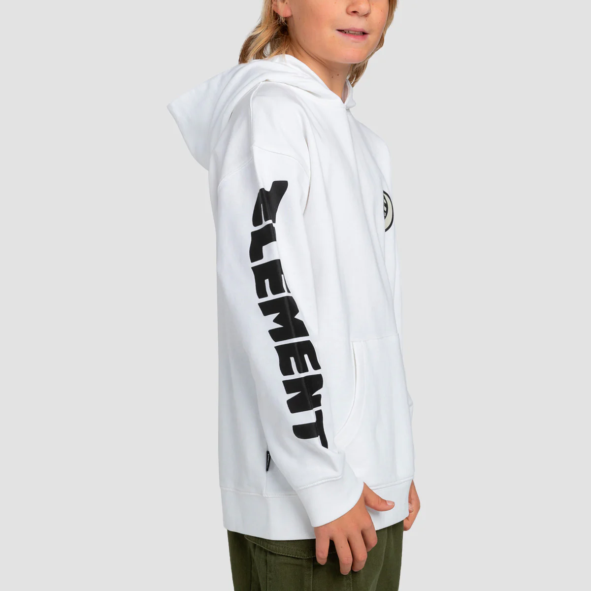 Element Nocturnal Cobra Pullover Hoodie Optic White - Kids - Image 3