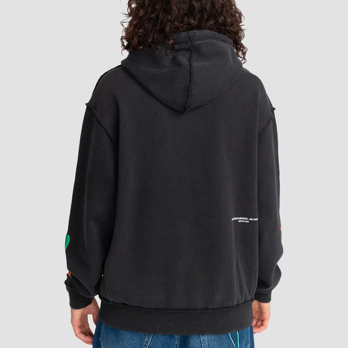 Element Skateboarding Mi Amor Pullover Hoodie Flint Black - Image 2