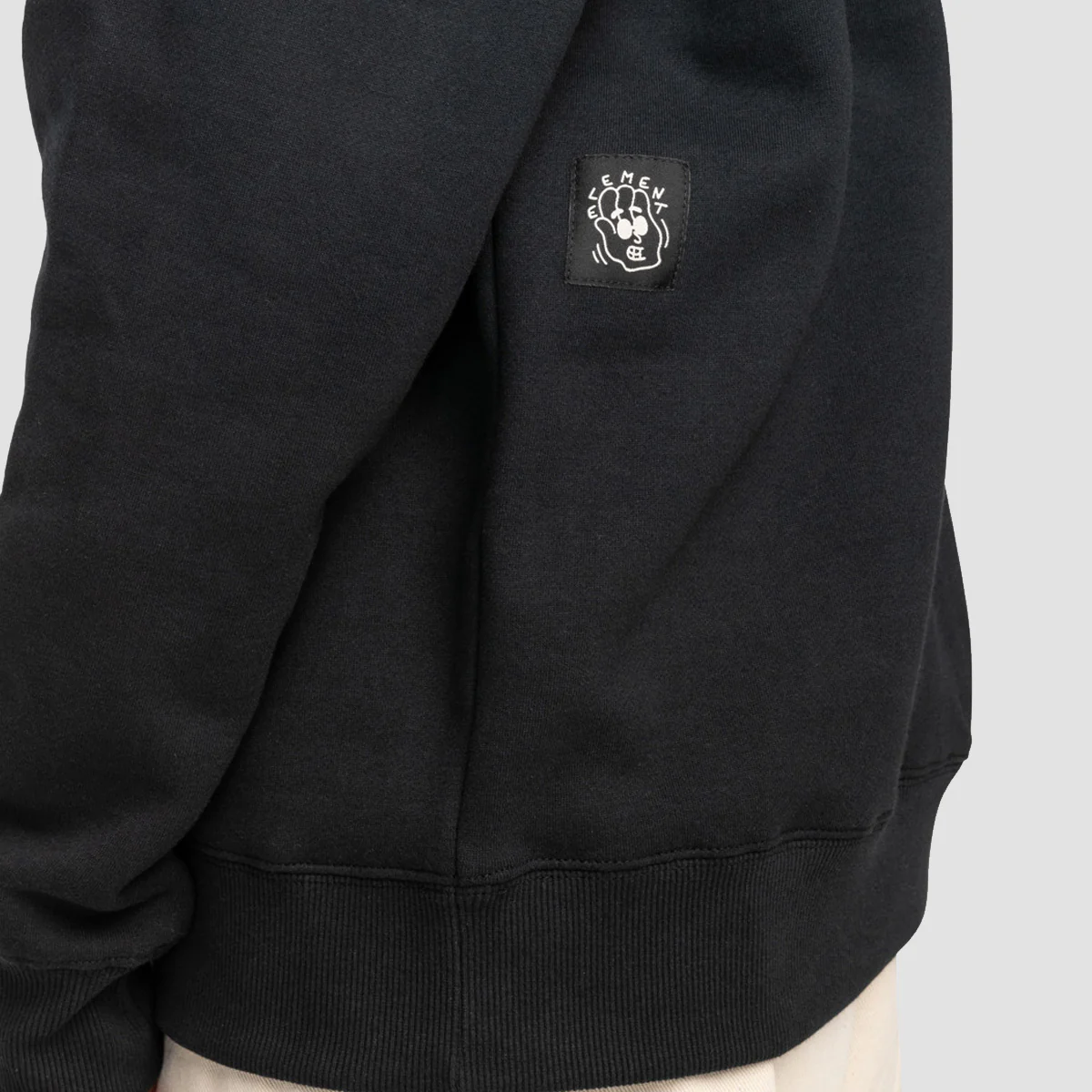 Element X Leon Say Hi Crew Sweatshirt Flint Black - Image 2