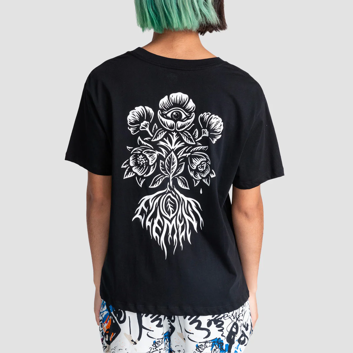 Element X Timber Bloom T-Shirt Flint Black - Womens - Image 2