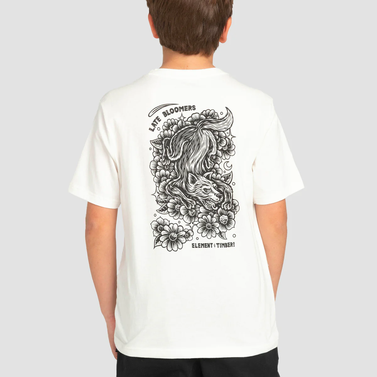 Element X Timber Prowl T-Shirt Off White - Kids - Image 2
