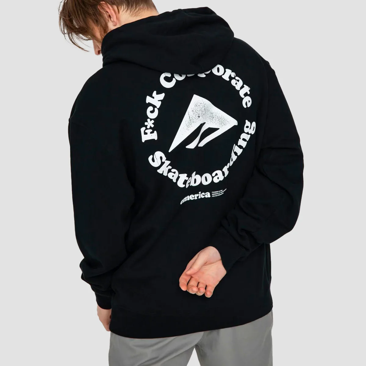 Emerica Eff Corporate 2 Pullover Hoodie Black - Image 2
