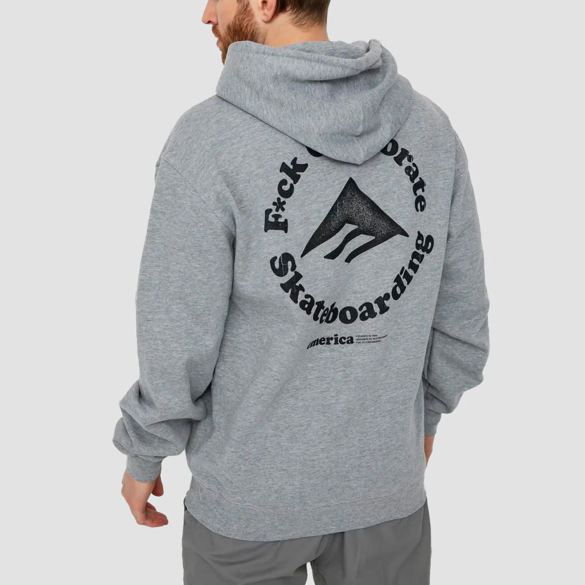 Emerica Eff Corporate 2 Pullover Hoodie Grey/Heather - Image 2