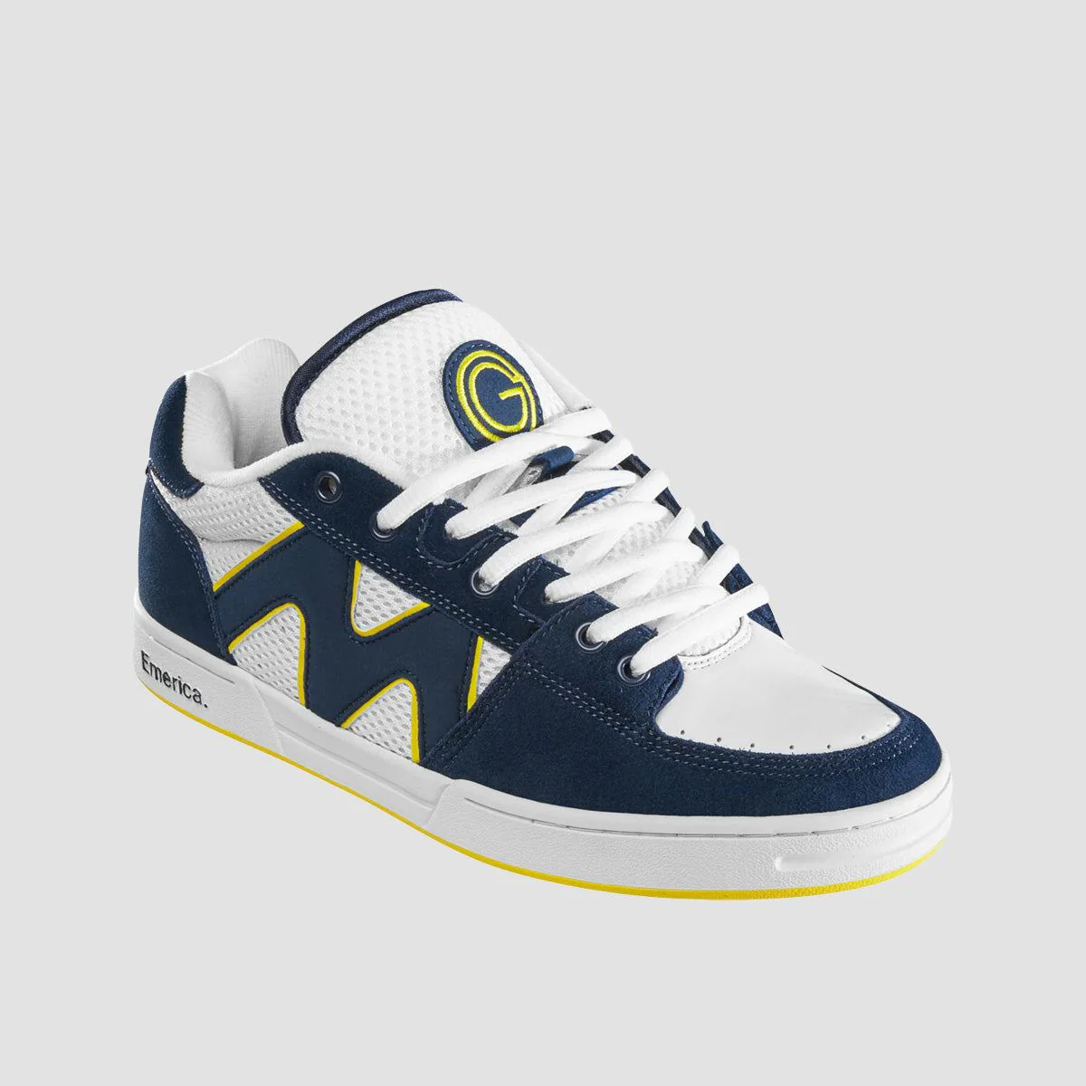 Emerica Og-1 Shoes - Navy/White/Yellow - Image 2