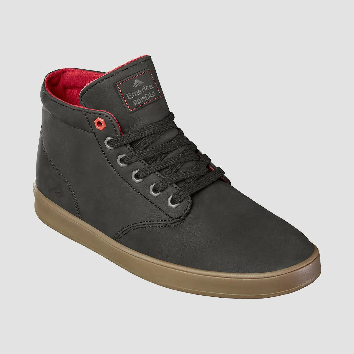 Emerica Romero Laced X Biltwell High Top Shoes - Black/Gum - Image 2