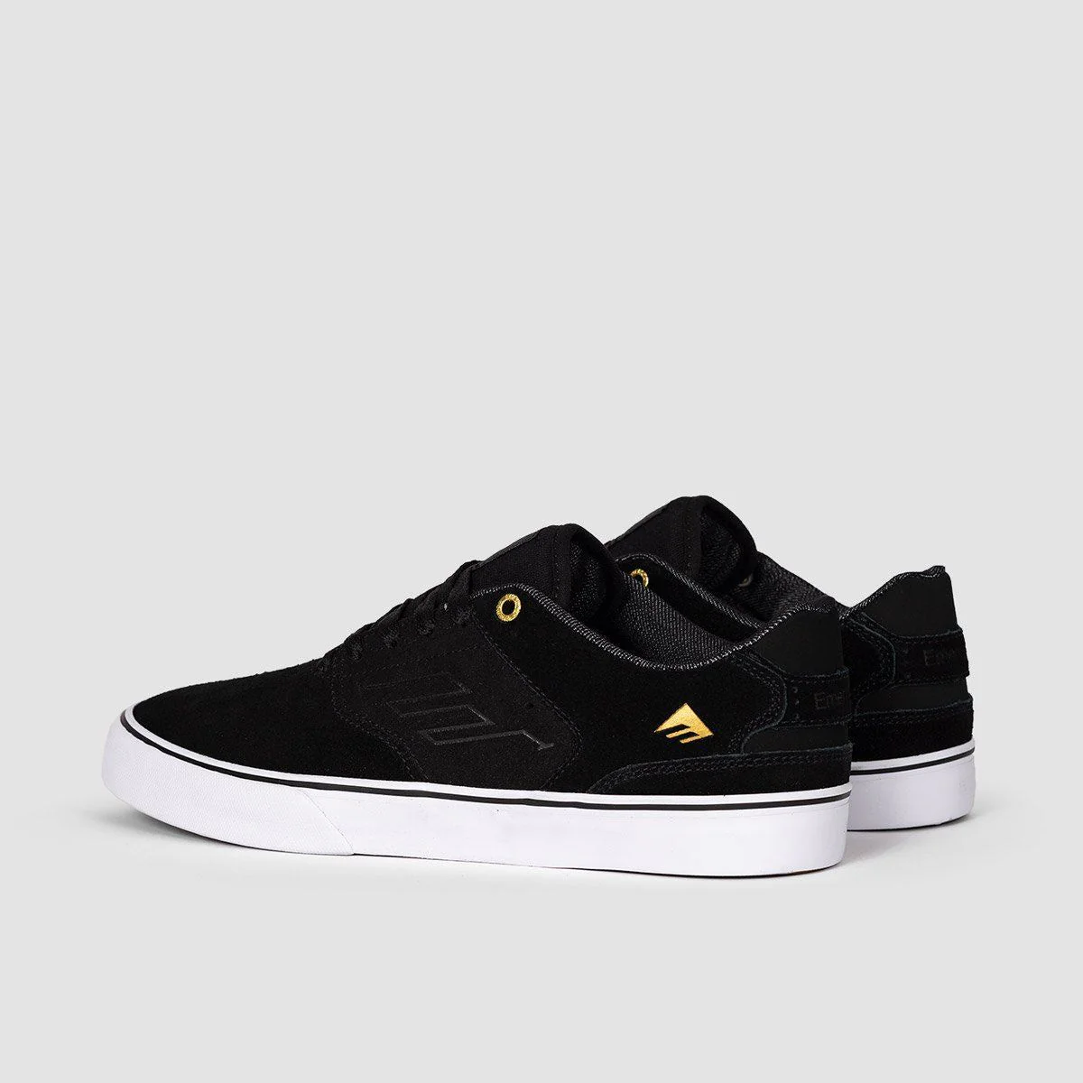 Emerica The Low Vulc Shoes - Black/Gold/White - Image 3