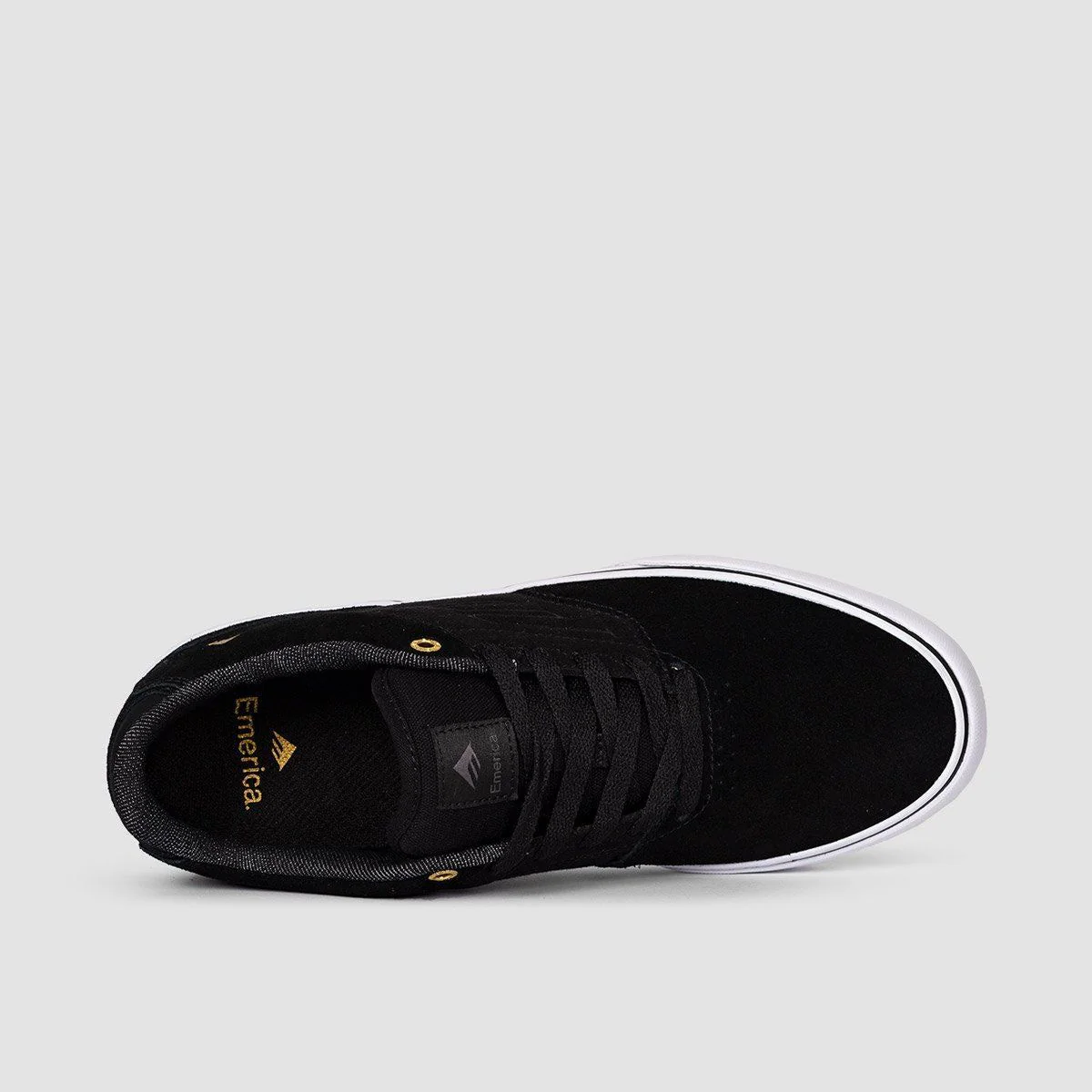 Emerica The Low Vulc Shoes - Black/Gold/White - Image 4