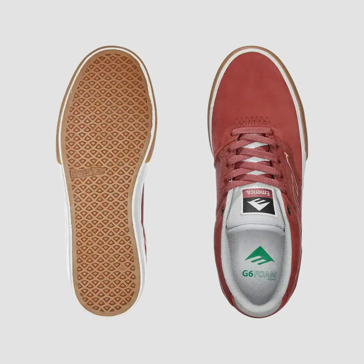 Emerica The Low Vulc Shoes - Burgundy - Image 2