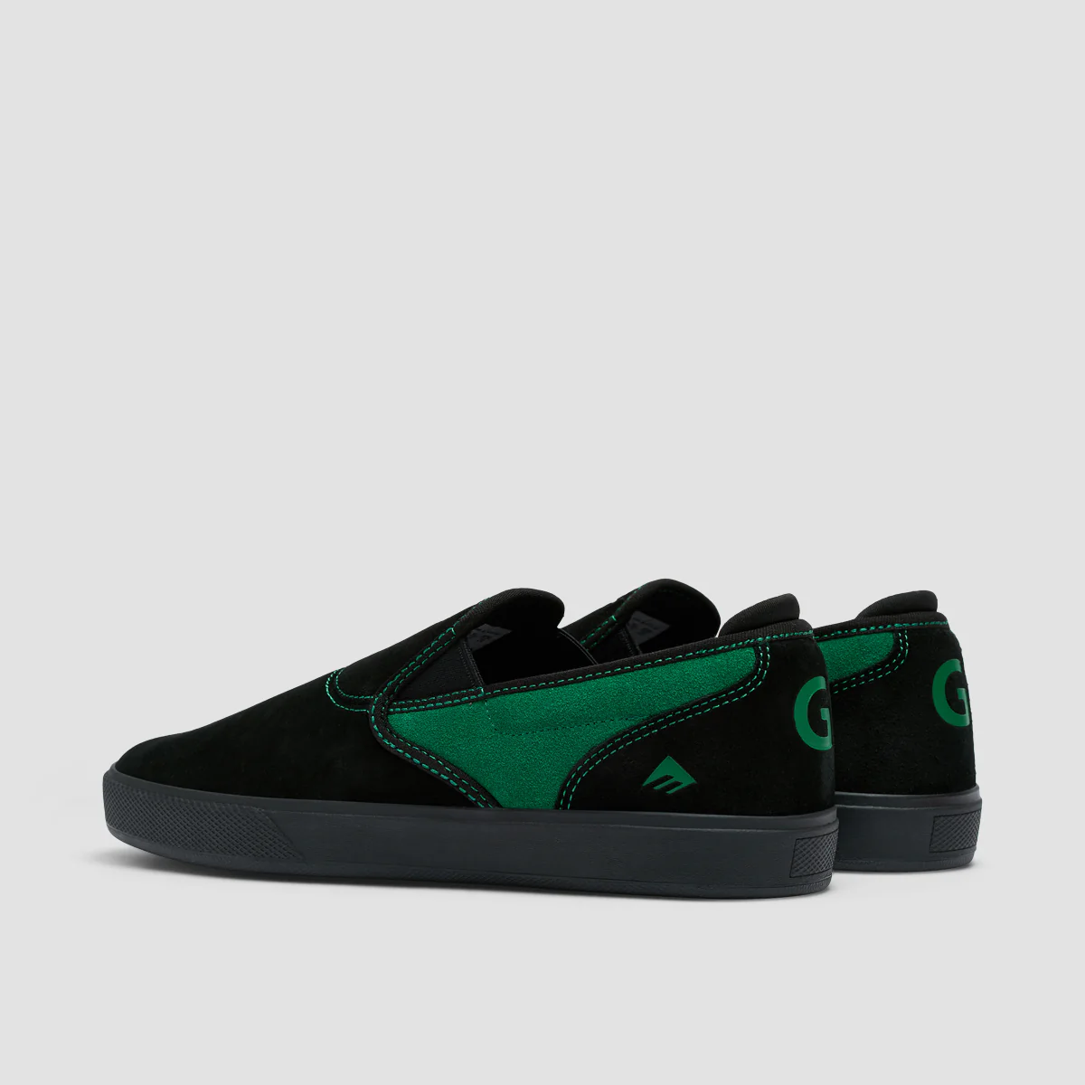 Emerica Wino G6 Cup Slip On Shoes Black/Green - Image 3