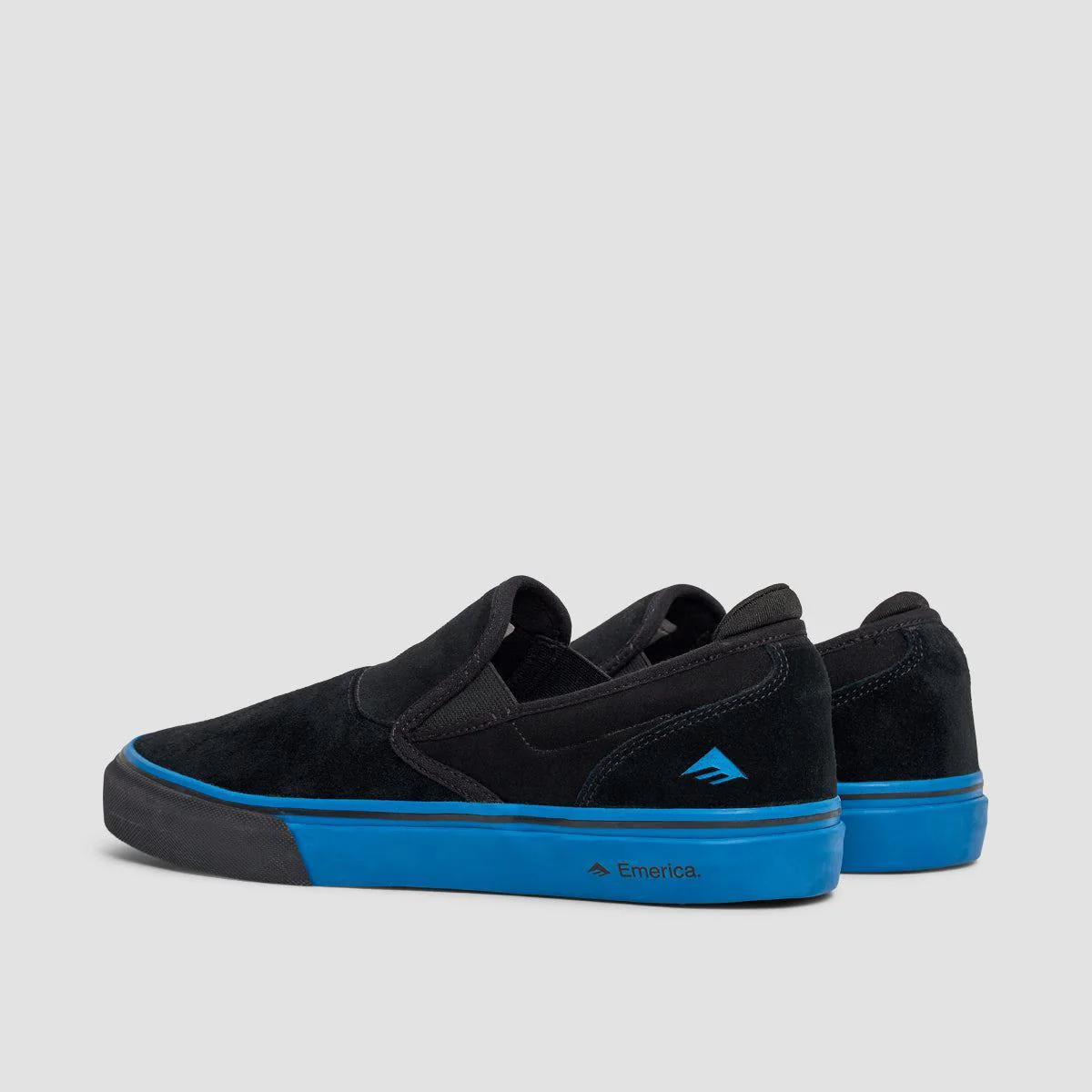 Emerica Wino G6 Slip-On Shoes - Black/Blue/Black - Image 3