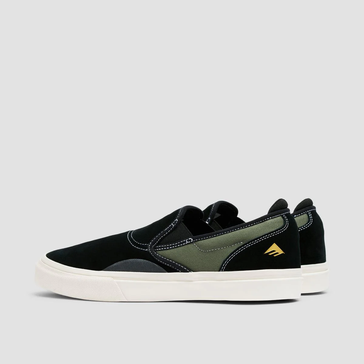 Emerica Wino G6 Slip On Shoes Black/Olive - Image 3