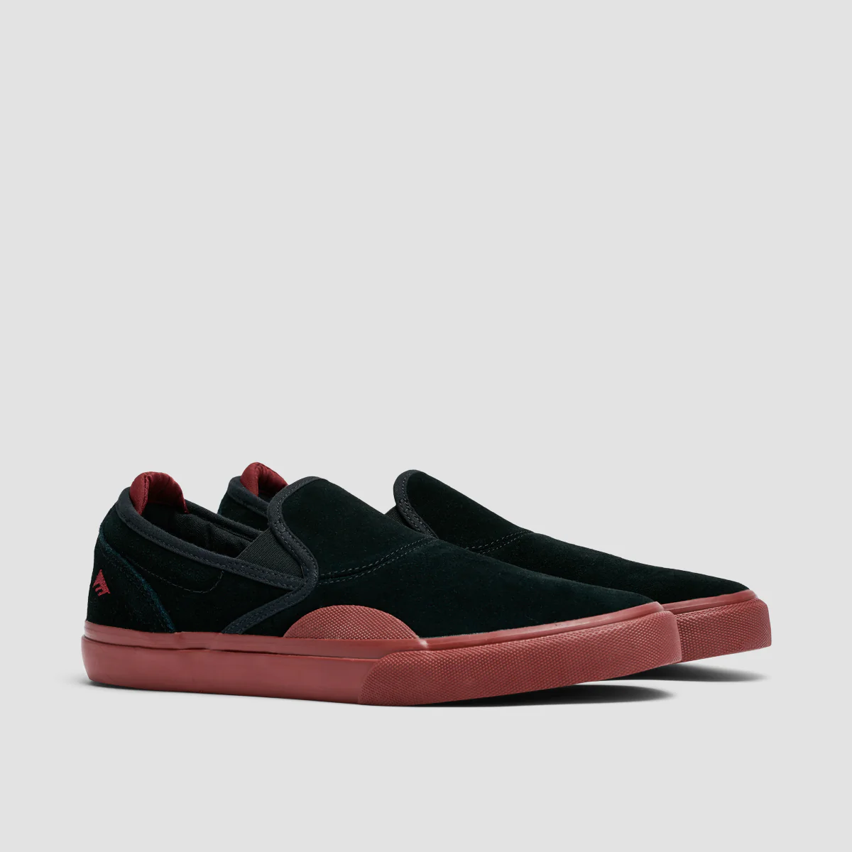 Emerica Wino G6 Slip On Shoes Black/Red/Gum - Image 2